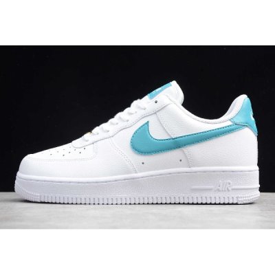 Nike Air Force 1 '07 Beyaz / Turkuaz / Altın Kaykay Ayakkabı Türkiye - KMK0XFB2